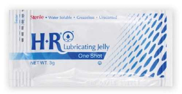 Lubricating Jelly HR One Shot 3 Gram Individual Packet Sterile 207 Each/1 HR PHARMACEUTICALS 869212_EA