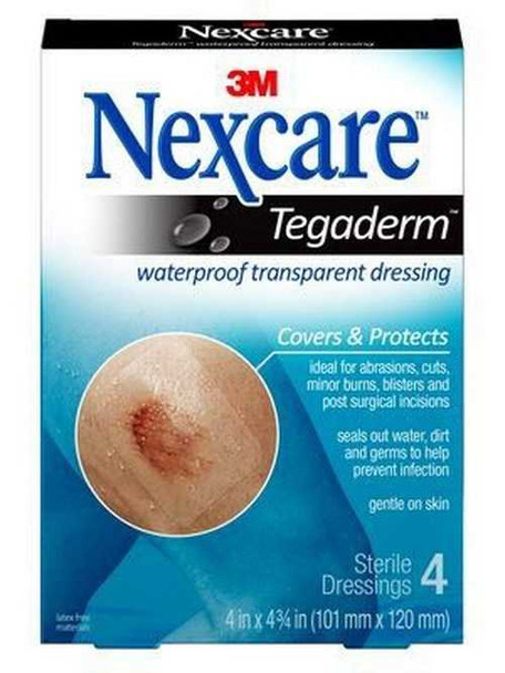 Transparent Dressing Nexcare Tegaderm Assorted 5 1-3/4 X 1-3/4 Inch 5 2-3/8 X 2-3/4 Inch 2 Tab Delivery Without Label Sterile TEGA-10 Pack/10 3M HEALTHCARE (NEXCARE) 1084068_PK
