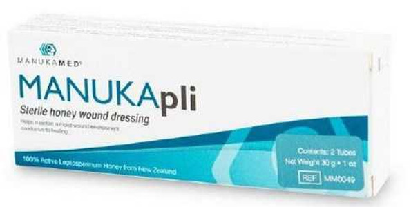 MANUKApli Wound Dressing Paste 1/2 oz. Tube Sterile MM0049 Box/10 MANUKAMED LTD/MANUKAMED USA LL 1017840_BX