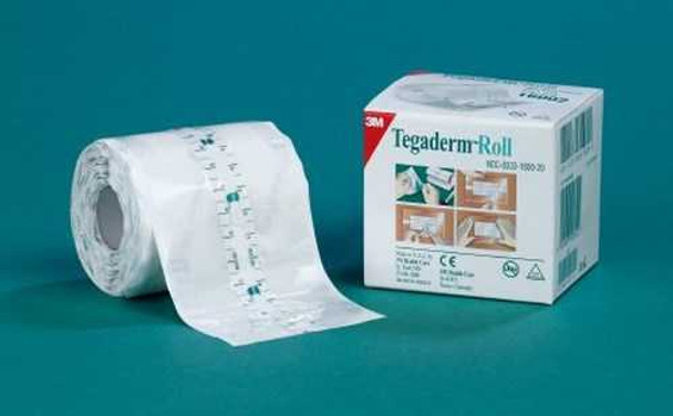 Transparent Film Dressing 3M Tegaderm Roll 2 Inch X 11 Yard 2 Tab Delivery With Label NonSterile 16002 Case/4 3M 521718_CS