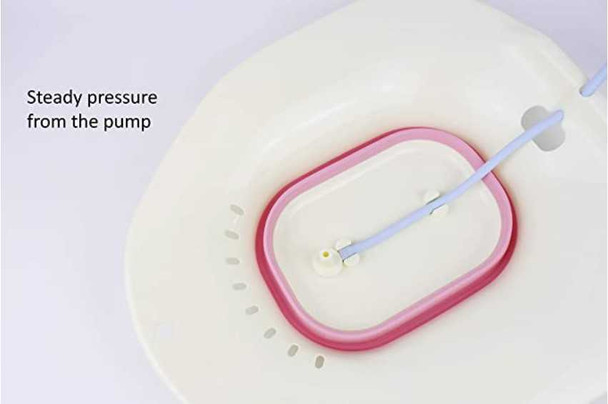 elecc s Sitz Bath for Toilet Seat - Yoni Steam Seat Sitz Bath for Postpartum Care - for Hemorrhoids Treatment Postpartum Bath Salts Vaginal or Anal Inflammation - Foldable Easy Storage Pink B08KVRRJ9T ELECC PSB1