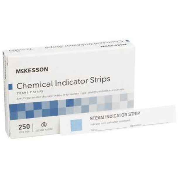 McKesson Sterilization Chemical Indicator Strip Steam 4 Inch 73-SIS250 Box/1 53-28083-8 MCK BRAND 524535_BX