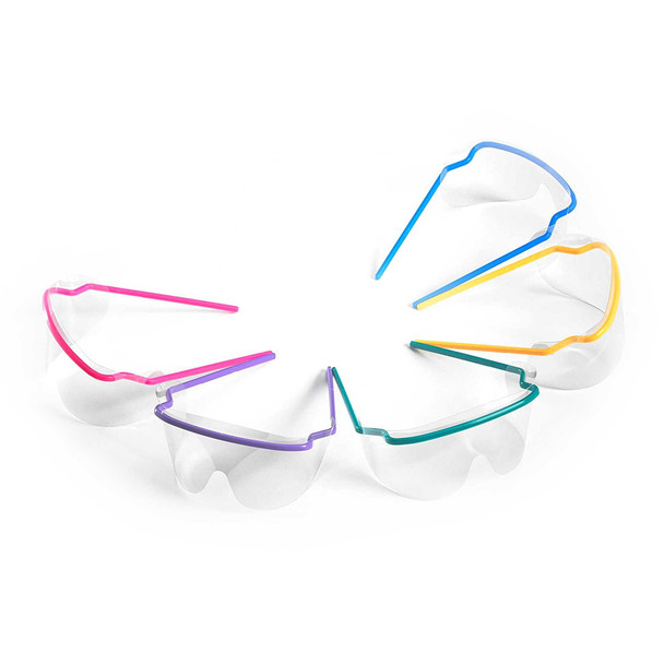 Protective Glasses with Dispenser TIDIShield Grab n Go Wraparound Clear Tint Assorted Color Frames Over Ear One Size Fits Most 9210A-100 Box/1 4888 Tidi Products 860597_BX