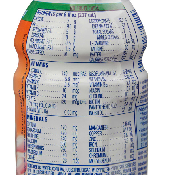 Pediatric Oral Supplement / Tube Feeding Formula PediaSure Peptide 1.0 Cal Strawberry Flavor 8 oz. Bottle Ready to Use 67411 Each/1 50-66160 ABBOTT NUTRITION 1143668_EA