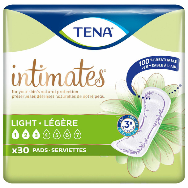 Bladder Control Pad TENA Intimates Ultra Thin Light 9 Inch Length Light Absorbency Dry-Fast Core One Size Fits Most Adult Female Disposable 54358 Case/180 16-TBDEN Essity HMS North America Inc 1121150_CS
