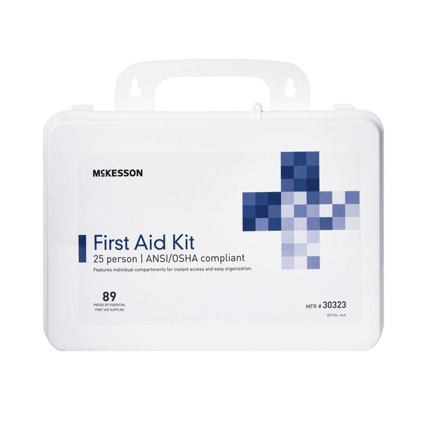 First Aid Kit McKesson 25 Person Plastic Case 30323 Each/1 900604 MCK BRAND 1066510_EA