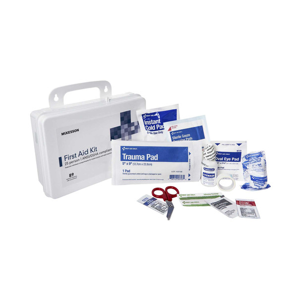 First Aid Kit McKesson 25 Person Plastic Case 30323 Each/1 900604 MCK BRAND 1066510_EA