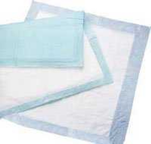 Underpad Deluxe 17 X 24 Inch Disposable Polymer Heavy Absorbency 1002 Case/300 24-Jan Griffin Care 873625_CS