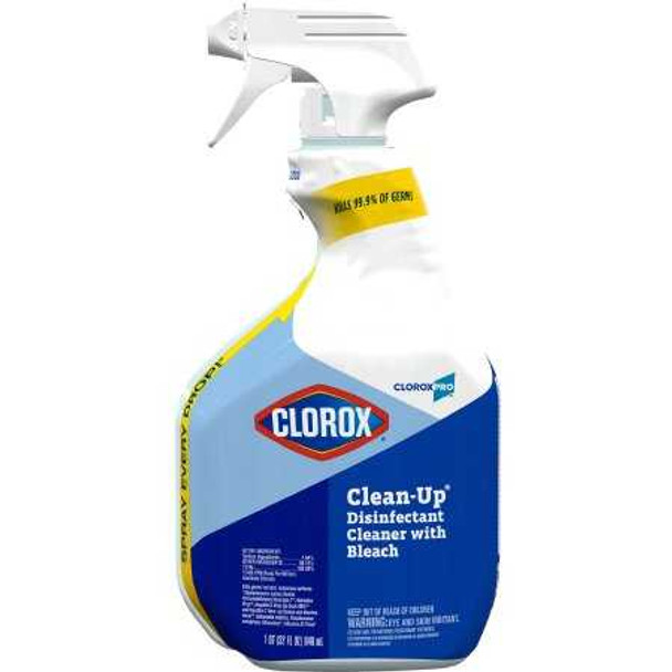 CloroxPro Clean-Up with Bleach Surface Disinfectant Cleaner Germicidal Pump Spray Liquid 32 oz. Bottle Chlorine Scent NonSterile 35417CT Case/9 891501 THE CLOROX COMPANY 761441_CS
