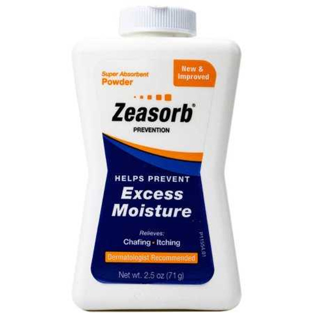 Zeasorb Prevention Powder Powder 2.5 oz. Shaker Bottle 30316023325 Each/1 Emerson Healthcare 1148771_EA