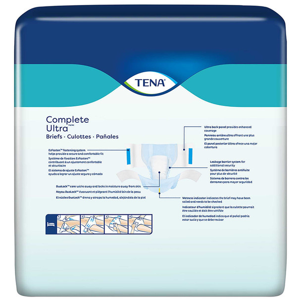 Unisex Adult Incontinence Brief TENA Complete Ultra Large Disposable Moderate Absorbency 67332 Bag/24 1561H Essity HMS North America Inc 1160261_BG