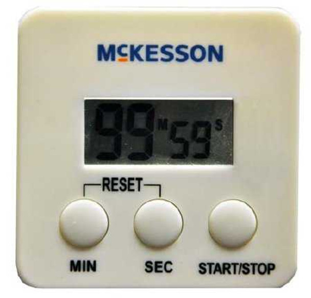 Electronic Alarm Timer Count Down McKesson 100 Minutes Digital Display 63-4452 Each/1 MM012340-24MM MCK BRAND 563626_EA