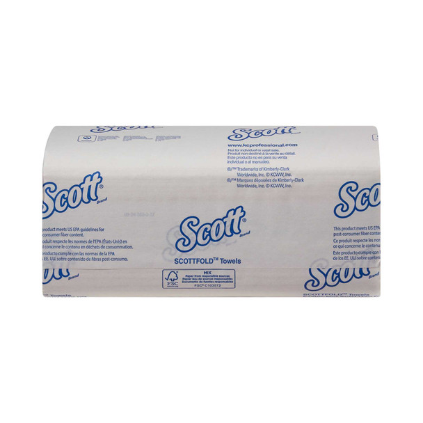 Paper Towel Scott Scottfold Multi-Fold 9-2/5 X 12-2/5 Inch 01980 Pack/175 11101W-2 Kimberly Clark 667614_PK
