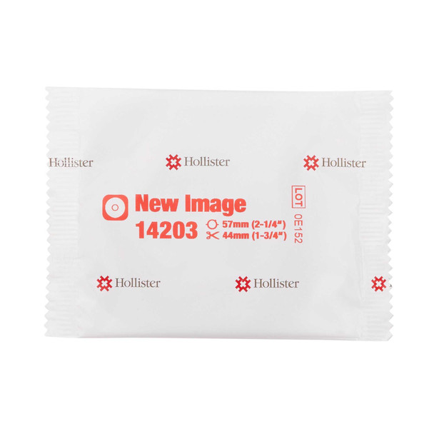 Ostomy Barrier New Image Flextend Trim to Fit Standard Wear Adhesive Tape 57 mm Flange Red Code System Hydrocolloid Up to 1-3/4 Inch Opening 14203 Each/1 61-82022 Hollister 474631_EA