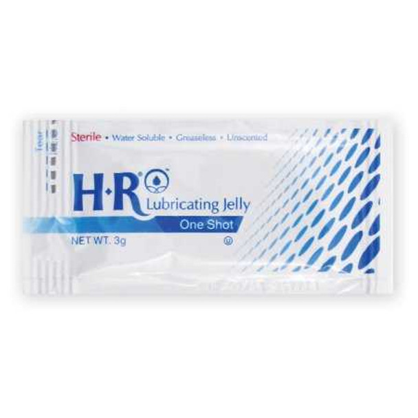 Lubricating Jelly HROne Shot3 Gram Individual Packet Sterile 207 Case/864 30820 HR PHARMACEUTICALS 869212_CS