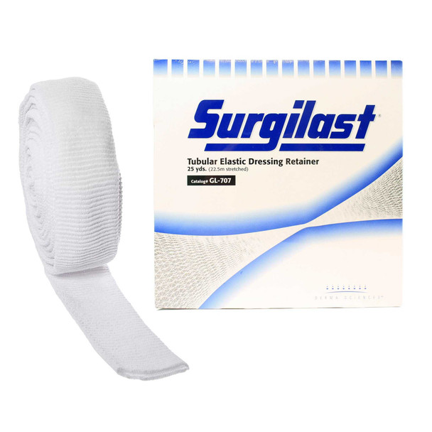 Elastic Net Retainer Dressing SurgilastTubular Elastic 25 Yard Size 6 White Medium Head / Shoulder / Thigh NonSterile GL707 Roll/1 69572 Derma Sciences 450917_RL