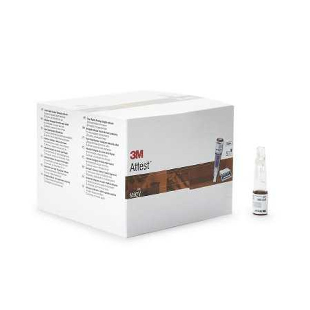 Attest Super Rapid Readout Sterilization Biological Indicator Vial Steam 1492V Box/50 6021N 3M 852219_BX