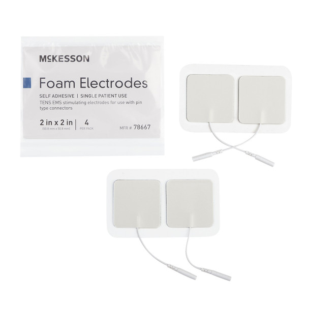 McKesson Electrotherapy Electrode For TENS and EMS Units 78667 Pack/4