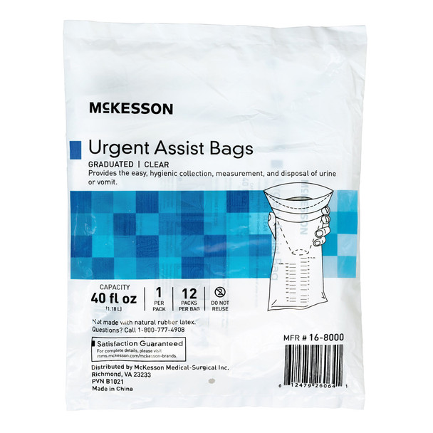 Emesis Bag McKesson 40 oz. Clear 16-8000HP Case/240
