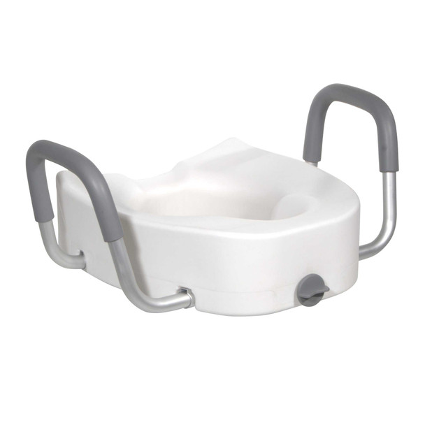 Raised Toilet Seat 4.5 Inch White 300 lbs. 12013 Each/1 12013 DRIVE MEDICAL DESIGN & MFG 648139_EA