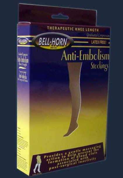 Anti-embolism Stockings Bell-Horn Knee-High Medium Beige Closed Toe 11000M Pair/2 11000M DJ ORTHOPEDICS LLC 704655_PR