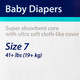 Baby Diaper Curity Tab Closure Size 7 Disposable Heavy Absorbency 80068A BG/16 80068A KENDALL HEALTHCARE PROD INC. 951645_BG