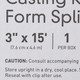 Casting Roll Form Splints McKesson 3 Inch X 15 Foot Fiberglass White 1303 Box/1 1303 MCK BRAND 862507_BX