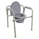 Commode Chair McKesson Fixed Arm Steel Frame Seat Lid Back 16.6 to 22.5 Inch 146-11148-4 Case/4 MCK BRAND 1088075_CS