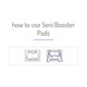 Booster Pad Seni 25 Inch Length Moderate Absorbency One Size Fits Most Adult Unisex Disposable S-NO30-PB1 Case/120 4354 TZMO USA Inc 1163832_CS