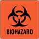 Pre-Printed Label UAL Warning Label Fluorescent Red Paper Biohazard / Symbol Black Biohazard 3 X 3 Inch ULBH050 Pack/1 20096120 United Ad Label 515059_PK