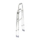 Side Step Folding Walker Adult drive Hemi Aluminum 300 lbs. 29.5 to 37 Inch 10240-1 Each/1 - 24013800 10240-1 DRIVE MEDICAL DESIGN & MFG 740164_EA