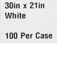 Exam Cape McKesson White 21 X 30 Inch Front / Back Opening 18-10856 Case/100 18-10856 MCK BRAND 201063_CS