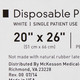 Bed Pillow McKesson 20 X 26 Inch White Disposable 41-2026-F Case/12 41-2026-F MCK BRAND 939585_CS