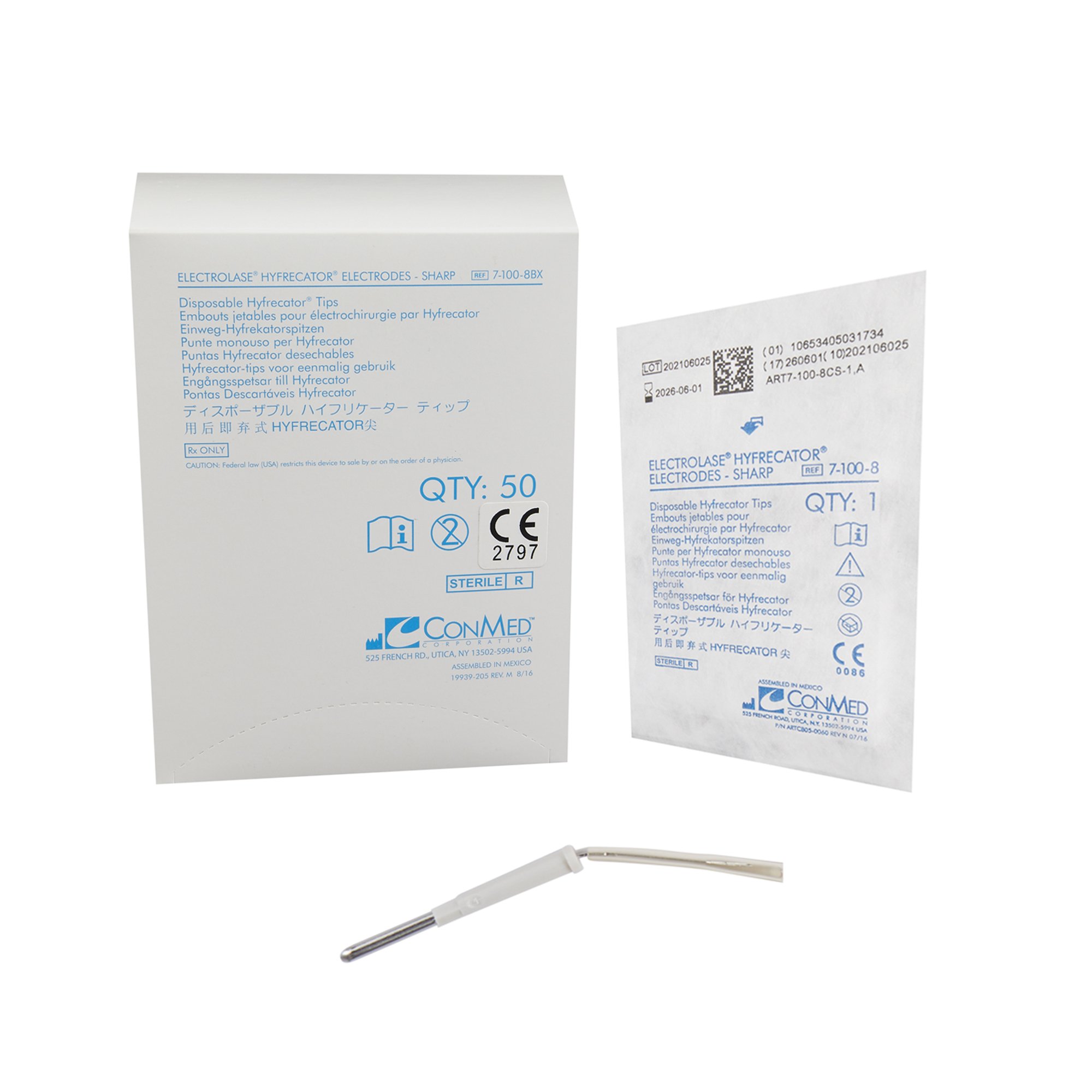 Blade Electrode Electrolase® Stainless Steel Sharp Blade Tip Disposable ...