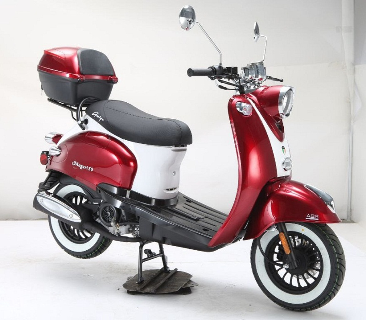  TAO 49cc / 50cc street legal fully automatic scooter moped with  a Matching trunk - Choose your color, Black Blue Red Green and Pink :  Automotive