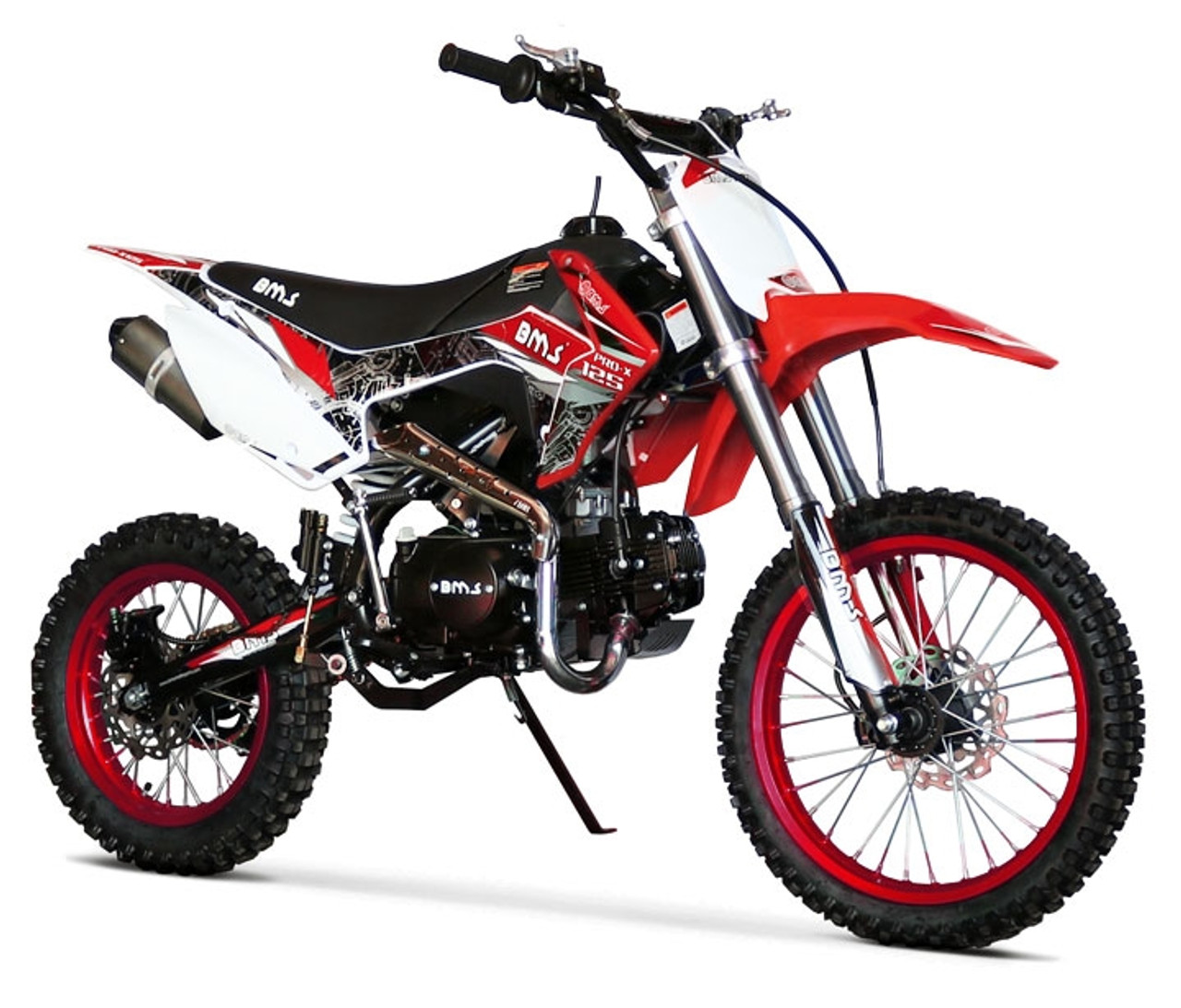 Buy New BMS Pro-X 125 Dirt Bike, Available in crate for online sale.