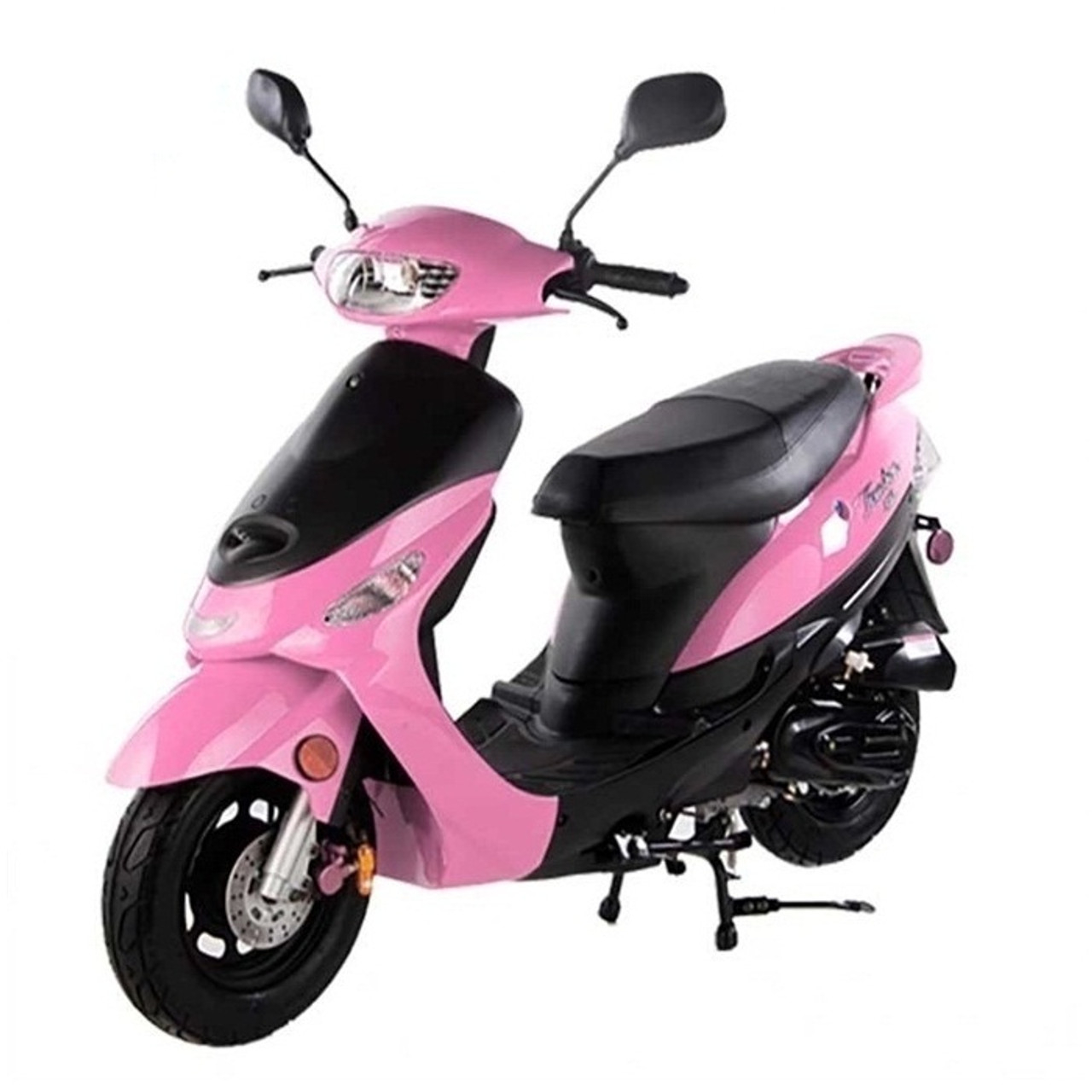  TAO 49cc / 50cc street legal fully automatic scooter moped with  a Matching trunk - Choose your color, Black Blue Red Green and Pink :  Automotive