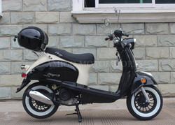 Amigo Magari-50 FA 49cc Moped 4 Stroke Single Cylinder CA Approved (No Front ABS) - Side View