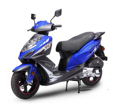 BMS PRESTIGE 150, 4 Stroke with 8.5 HP, 7000 RPM, Air Cooled - Blue-Front-View