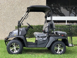 Carbon Fiber - Fully Loaded Cazador OUTFITTER 200 Golf Cart 4 Seater UTV - Side View
