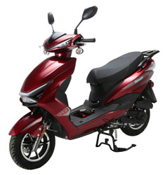 Vitacci Denali 50 cc 10" TIRES! Scooter, 4 Stroke, Air-Forced Cool,Single Cylinder - Burgundy