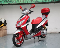 Roketa MC-75Y 150 Scooter, 4-Stroke, Single Cylinder, Air Cooled, Electric /kick Start - Red