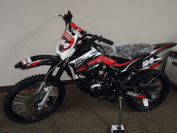 RPS DB-Viper 150CC Dirt Bike, 4 Stroke Displacement, Air Cooling - Red