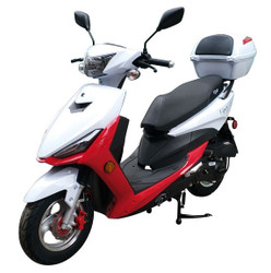 Vitacci Viper 49cc Scooter, 4 Stroke, Single Cylinder, Air-Forced Cool - Fully Assembled and Tested - Red