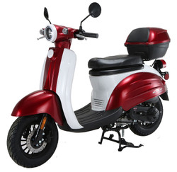 Vitacci Elite 49Cc Retro Scooter, CVT Automatic, 4-Stroke, Air Cooled - Red
