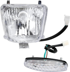 12V Front Head Light Lamp and Rear Brake Tail light for 50cc 70cc 90cc 110cc 125cc Taotao 110B Coolster 3050C Vitacci HAWK Peace Roketa Sunl BMS RPS Raider 6 ICEbear Chinese Quad ATV 4 Wheeler