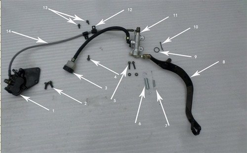 Hawk 250 Bolts (Oil Line-Swing Arm)