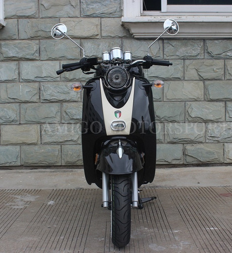 Amigo Magari-50 FA 49cc Moped 4 Stroke Single Cylinder CA Approved (No Front ABS) - Front View