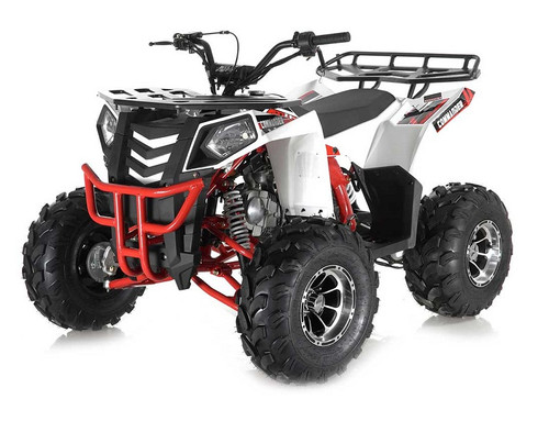 APOLLO COMMANDER DLX 125CC ATV w/Upgraded Chrome Rims, Auto With Reverse 4-Stroke, Single Cylinder, OHC