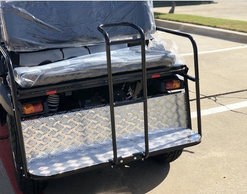 White - Fully Loaded Cazador OUTFITTER 200 Golf Cart 4 Seater UTV - Rear View